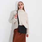 Сумка женская на молнии, цвет чёрный - фото 50971344