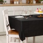 Скатерть на стол Доляна «Праздничный стол», 137×183 см, толщина 30 мкм, цвет чёрный - фото 4369843