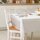 Скатерть на стол Доляна «Праздничный стол», 137×183 см, толщина 30 мкм, белая - Фото 3