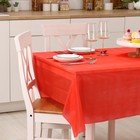 Скатерть на стол Доляна «Праздничный стол», 137×183 см, толщина 30 мкм, цвет красный - фото 4369855