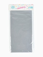 Скатерть на стол Доляна «Праздничный стол», 137×183 см, толщина 30 мкм, цвет серебряный - фото 59346636