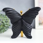 Сувенир полистоун "Девушка-бабочка" чёрный с золотом 25х8х20,5 см - Фото 4