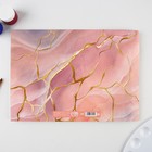 Альбом для рисования 40 листов А4 на скрепке «Мрамор» обложка 160 г/м², бумага 100 г/м². - Фото 3