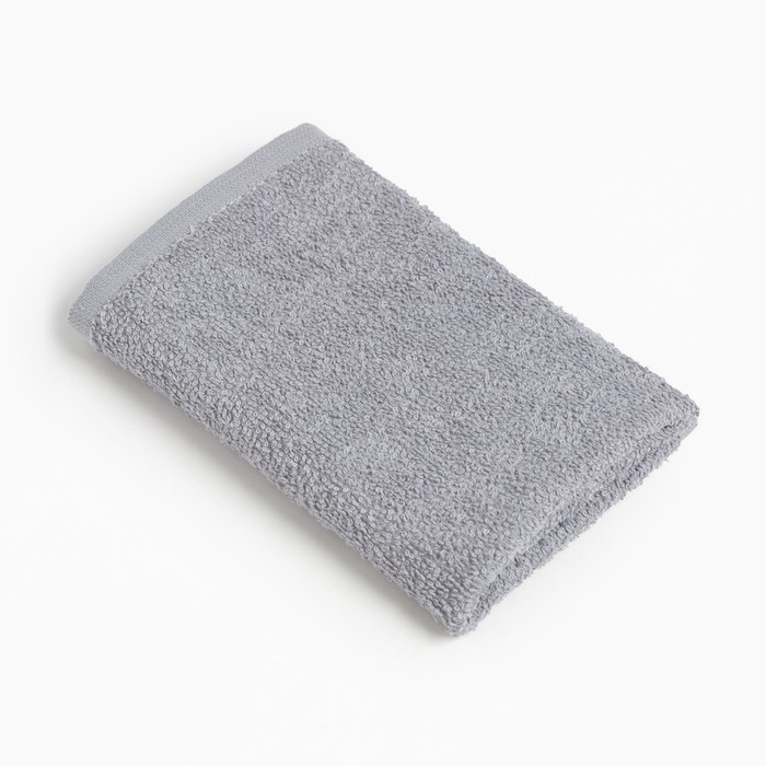 Полотенце махровое "Этель" 30х30 см, цвет светло-серый, 100% хлопок, 340 г/м2 - Фото 1