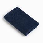 Полотенце махровое "Этель" 30х30 см, цвет тёмно-синий, 100% хлопок, 340 г/м2 - фото 319234964
