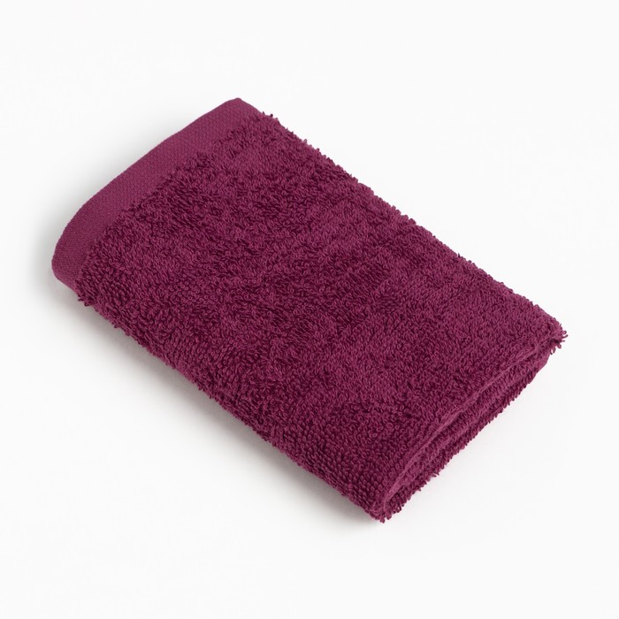Полотенце махровое "Этель" 30х30 см, цвет тёмно-фиолетовый, 100% хлопок, 340 г/м2 - Фото 1