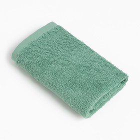 Полотенце махровое "Этель" 30х30 см, цвет тёмно-зелёный, 100% хлопок, 340 г/м2
