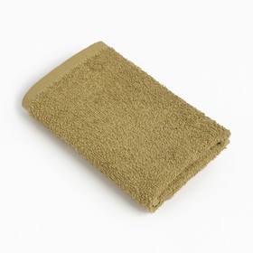Полотенце махровое 'Этель' 30х30 см, цвет оливковый, 100% хлопок, 340 г/м2