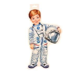 Плакат фигурный 'Космонавт' 34,8х41 см