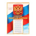 Плакат  "Символика Российской Федерации" , 21,6х30,3 см - фото 319235261