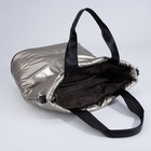 Сумка женская на молнии, цвет бронзовый - фото 21985361