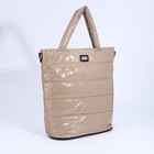 Сумка женская на молнии, цвет бежевый - фото 21985373