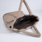 Сумка женская на молнии, цвет бежевый - фото 21985377