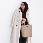 Сумка женская на молнии, цвет бежевый - фото 21985378