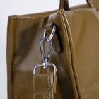 Сумка женская на молнии, цвет зелёно-коричневый - фото 21985407