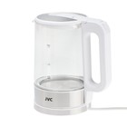 Чайник электрический jvc JK-KE1520, стекло, 1.7 л, 2200 Вт, серебристо-белый - фото 51338122 Чайник электрический jvc JK-KE1520, стекло, 1.7 л, 2200 Вт, серебристо-белый - фото 51338122