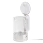 Чайник электрический jvc JK-KE1520, стекло, 1.7 л, 2200 Вт, серебристо-белый - фото 51338126 Чайник электрический jvc JK-KE1520, стекло, 1.7 л, 2200 Вт, серебристо-белый - фото 51338126