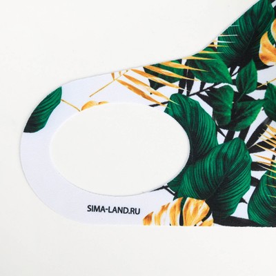 Маска из неопрена многоразовая «Папоротник»