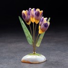Сувенир "Цветы Крокусы", 5 цветков, селенит - Фото 2