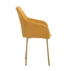 Стул "Либерти", Велюр горчица/Золотой - Фото 4