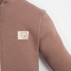 Комбинезон на молнии Крошка Я BASIC LINE, рост 86-92 см, коричневый - фото 320902179