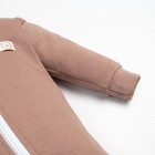 Комбинезон на молнии Крошка Я BASIC LINE, рост 86-92 см, коричневый - фото 320902180