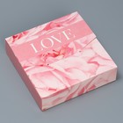Коробка подарочная складная конверт, упаковка,«Розы», 15 х 15 х 4 см - фото 319235943