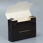 Коробка подарочная складная конверт, упаковка, «Чёрная», 22 х 16 х 5 см - Фото 4