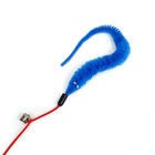 Дразнилка-удочка "Червячок на рыбалке" с бубенчиком, 30 см, синяя - фото 6793007