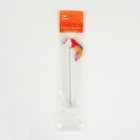 Дразнилка «Мышь на присоске», искусственный мех с цветными перьями,24 см, мышь красная/белая - Фото 6