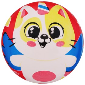 Мяч детский ZABIAKA «Котик», d=22 см, 60 г, цвета МИКС