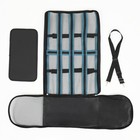 Сумка-переноска сетчатая в полоску, 46*27*27 см, голубая - фото 35744140