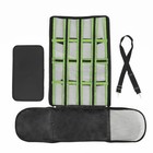 Сумка-переноска сетчатая в полоску, 46*27*27 см, салатовая - фото 35842907