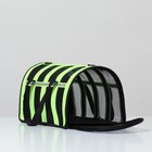 Сумка-переноска сетчатая в полоску, 46*27*27 см, салатовая - фото 35842900