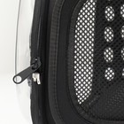 Переноска для животных прозрачная, 42*32*28 см, чёрная - Фото 11