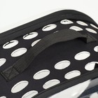 Переноска для животных прозрачная, 42*32*28 см, чёрная - Фото 6