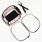 Переноска для животных, 42×32×28 с, прозрачная, розовая - Фото 17