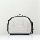 Переноска для животных, 42×32×28 см, прозрачная, бежевая - Фото 5