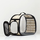 Переноска для животных, 42×32×28 см, прозрачная, бежевая - Фото 7