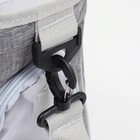 Сумка-переноска для животных, 24×25×41 см, с раздвижным окном, серая - Фото 5