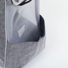 Сумка-переноска для животных, 24×25×41 см, с раздвижным окном, серая - Фото 7