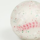 Игрушка для собак"Мяч бейсбол-косточки 2 в 1",TPR+винил,7,5 см, прозрачная/белая - фото 6793427