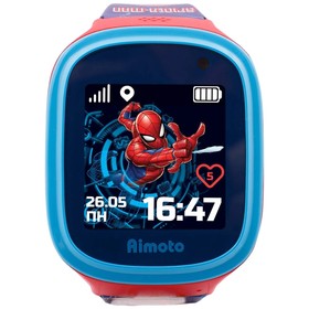 Детские смарт-часы Aimoto Marvel"Человек Паук",1.44", LBS,GPS, камера,SOS, местоположение