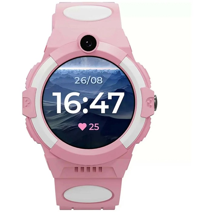 Детские смарт-часы Aimoto Sport 4G, 1.28", GPS, камера, геозоны, звонки, SOS, розовые - фото 51459224