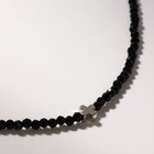 Чокер шар №3 «Шпинель» крестик в серебре, 38 см + 5 см удлинитель - фото 30761713