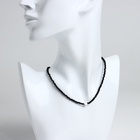 Чокер шар №3 «Шпинель» крестик в серебре, 38 см + 5 см удлинитель - фото 30761715