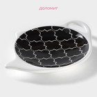 Подставка под чайный пакетик Доляна «Марокко», 11,5×9×1,5 см, цвет чёрный - Фото 2