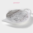 Подставка под чайный пакетик Доляна «Мрамор», 12×9×1.5 см - Фото 2