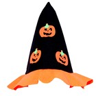 Карнавальный костюм Тыква,жилет,шляпа черно-оранжевая,рост 98-110 - Фото 3