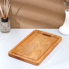 Подарочный набор деревянной посуды Adelica, доска разделочная, 2 лопатки, 29×18×1,8 см, масло в подарок 100 мл, берёза - фото 6793639